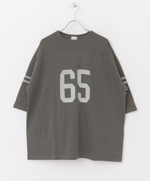 URBAN RESEARCH DOORS（アーバンリサーチドアーズ）の「コットンナンバリングTシャツ（Tシャツ/カットソー・レディース・チャコールグレー/ボルドー/オフホワイト・MEDIUM）」の18枚目の写真