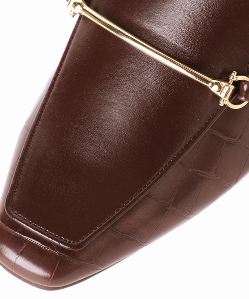 LE TALON（ルタロン）の「4.5cmスクエアビットローファーパンプス（パンプス・レディース・ブラック系その他/チョコ/キャメル・22.5cm/23cm/23.5cm/24cm/24.5cm/22cm/25cm）」の12枚目の写真