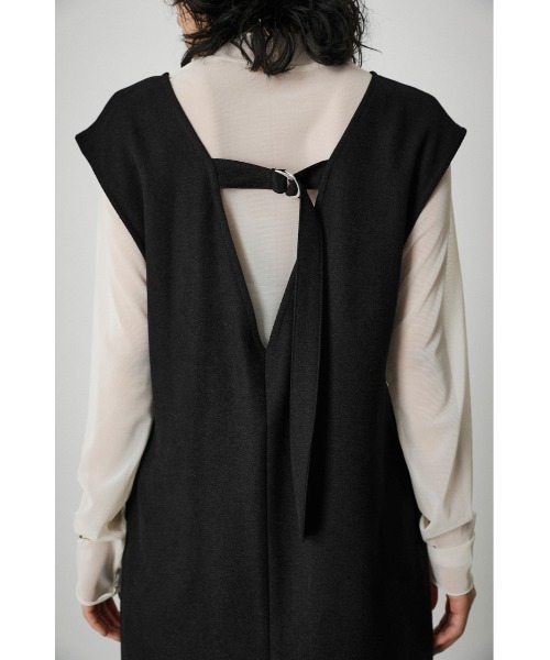 AZUL by moussy（アズールバイマウジー）の「WAIST TUCK ONEPIECE/ウエストタックワンピース（ワンピース・レディース・ブラック/カーキ/グレー・SMALL/MEDIUM）」の12枚目の写真