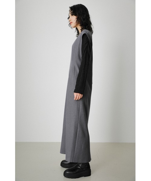 AZUL by moussy（アズールバイマウジー）の「WAIST TUCK ONEPIECE/ウエストタックワンピース（ワンピース・レディース・ブラック/カーキ/グレー・SMALL/MEDIUM）」の17枚目の写真