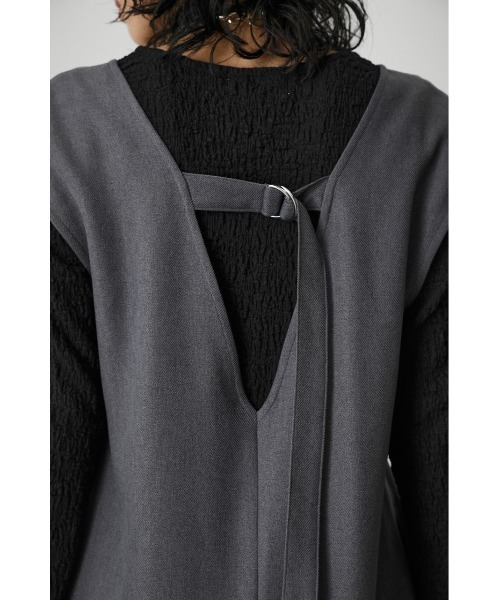 AZUL by moussy（アズールバイマウジー）の「WAIST TUCK ONEPIECE/ウエストタックワンピース（ワンピース・レディース・ブラック/カーキ/グレー・SMALL/MEDIUM）」の21枚目の写真