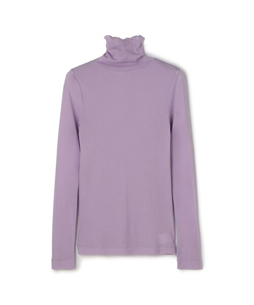 MACPHEE（マカフィー）の「シアージャージー タートルネックプルオーバー（Tシャツ/カットソー・レディース・ホワイト/ライトピンク/ライトベージュ/ライトグリーン/ライトブルー/チャコールグレー/ブルー/レッド系その他/オレンジ/ライトパープル・S）」の7枚目の写真