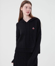KIRSH（キルシー）の「KIRSH SMALL CHERRY SHORT KNIT HOODIE ショートニット フーディー（パーカー）」