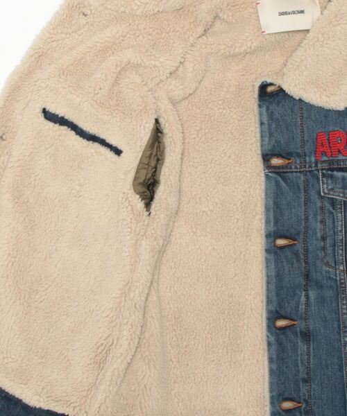 ZADIG&VOLTAIRE（ザディグ　エ　ヴォルテール）の「BASE DENIM FUR（デニムジャケット・メンズ・ブルー系その他3・S/XS/M）」の5枚目の写真