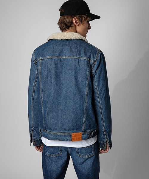 ZADIG&VOLTAIRE（ザディグ　エ　ヴォルテール）の「BASE DENIM FUR（デニムジャケット・メンズ・ブルー系その他3・S/XS/M）」の2枚目の写真