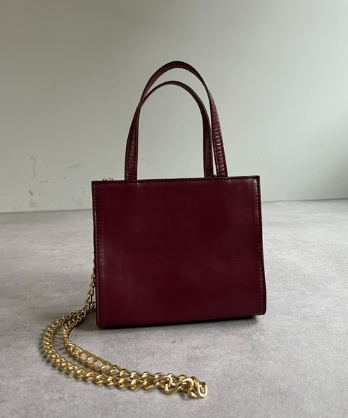 CIAOPANIC(チャオパニック)の「【CPC SCAMP】スクエアミニショルダーバッグ(ショルダーバッグ・レディース・ブラック/グリーン/ボルドー/ゴールド/オレンジ・FREE)」の3枚目の写真