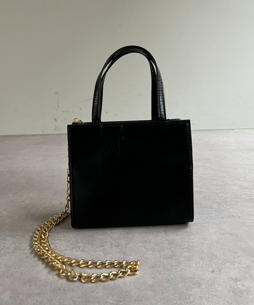 CIAOPANIC(チャオパニック)の「【CPC SCAMP】スクエアミニショルダーバッグ(ショルダーバッグ・レディース・ブラック/グリーン/ボルドー/ゴールド/オレンジ・FREE)」の2枚目の写真