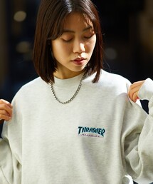 THRASHER（スラッシャー）の「【THRASHER/スラッシャー】別注フレイムロゴクルーネックスウェット/裏起毛/ユニセックス（スウェット・メンズ）」