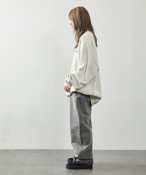 THRASHER（スラッシャー）の「【THRASHER/スラッシャー】別注フレイムロゴクルーネックスウェット/裏起毛/ユニセックス（スウェット・メンズ・ライトグレー/ブラック/ネイビー・SMALL/MEDIUM/LARGE）」の11枚目の写真