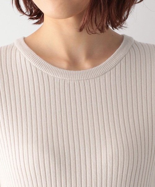 GLOBAL WORK（グローバルワーク）の「メルティクルーネックリブプルオーバー/269090（ニット/セーター・レディース・ライトグレー/ブラック/グレー/ブルー/グリーン/ブラック系その他/ベージュ系その他/アイボリー系・MEDIUM/LARGE）」の18枚目の写真