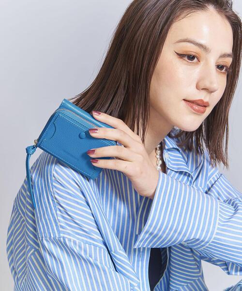 HASHIBAMI（ハシバミ）の「【別注】＜Hashibami＞三つ折り ジップ ウォレット（財布・レディース・ブラック/ナチュラル/ライラック/ケリー/ピンク/コバルトブルー・FREE）」の12枚目の写真