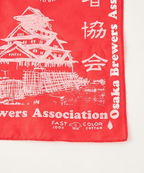 green label relaxing（グリーンレーベルリラクシング）の「＜大阪ブルワーズアソシエーション（OBA）×green label relaxing＞大阪柄バンダナ（バンダナ/スカーフ・メンズ・ブラック/レッド・FREE）」の3枚目の写真