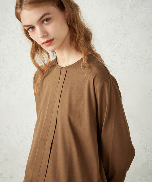 LE SOUK HOLIDAY(ルスークホリデー)の「スキッパープルカットオーバー(Tシャツ/カットソー・レディース・ブラック/グリーン/ブラウン・L/M)」の5枚目の写真