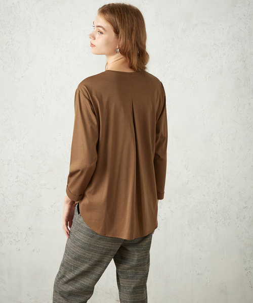 LE SOUK HOLIDAY(ルスークホリデー)の「スキッパープルカットオーバー(Tシャツ/カットソー・レディース・ブラック/グリーン/ブラウン・L/M)」の11枚目の写真
