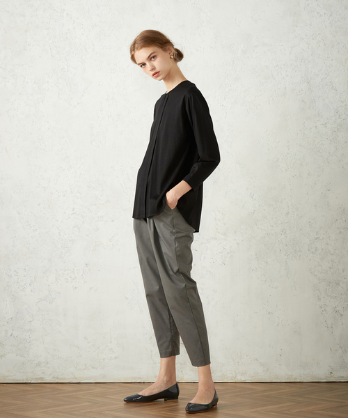 LE SOUK HOLIDAY(ルスークホリデー)の「スキッパープルカットオーバー(Tシャツ/カットソー・レディース・ブラック/グリーン/ブラウン・L/M)」の8枚目の写真