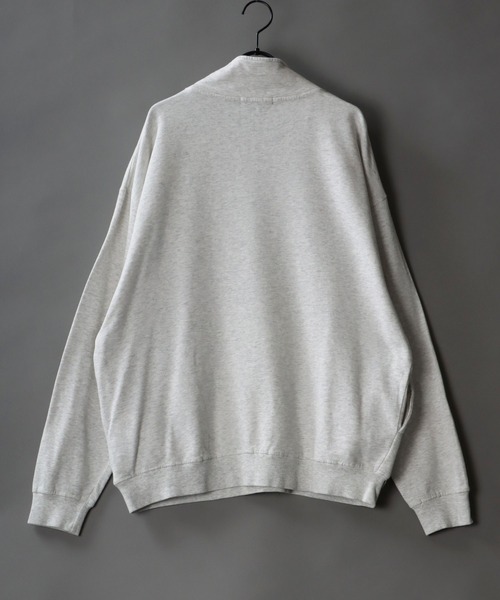 SITRY（シトリー）の「Big silhouette pigment half zip sweat shirt / ビッグシルエット ピグメント ハーフジップ スウェットシャツ（スウェット・メンズ・マスタード/チャコールグレー/アッシュグレー/ネイビー・M/L）」の15枚目の写真