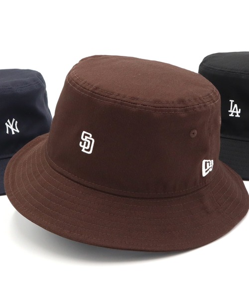 NEW ERA（ニューエラ）の「ニューエラ バケットハット MLBミニロゴ ONSPOTZ別注（ハット・メンズ・ブラック/ダークグリーン/ネイビー/ブルー/ブラウン/ブラック系その他/ブラック系その他2・S/M/M/L/L/XL）」の12枚目の写真