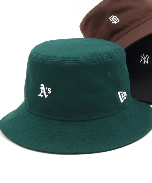 NEW ERA（ニューエラ）の「ニューエラ バケットハット MLBミニロゴ ONSPOTZ別注（ハット・メンズ・ブラック/ダークグリーン/ネイビー/ブルー/ブラウン/ブラック系その他/ブラック系その他2・S/M/M/L/L/XL）」の13枚目の写真