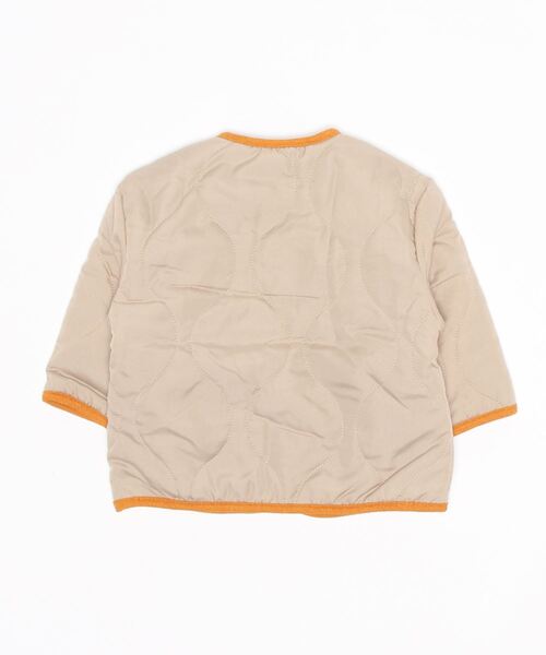 Life Support Products（ライフサポートプロダクツ）の「ヒョウタンキルトジャケット（80～150cm）（ノーカラージャケット・キッズ・ベージュ/モカ/ネイビー/オレンジ/カーキ/ブラック・80/90/95/100/110/120/130/140/150）」の15枚目の写真
