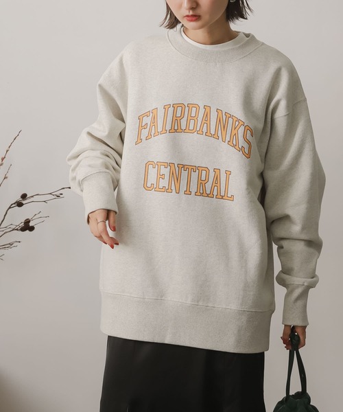 SENSE OF PLACE by URBAN RESEARCH(センスオブプレイスバイアーバンリサーチ)の「ヘビーウェイトグラフィックスウェット(スウェット・レディース・ライトブルー/ネイビー/グレー/オートミール・ONE)」の7枚目の写真