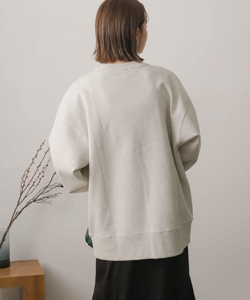 SENSE OF PLACE by URBAN RESEARCH(センスオブプレイスバイアーバンリサーチ)の「ヘビーウェイトグラフィックスウェット(スウェット・レディース・ライトブルー/ネイビー/グレー/オートミール・ONE)」の8枚目の写真