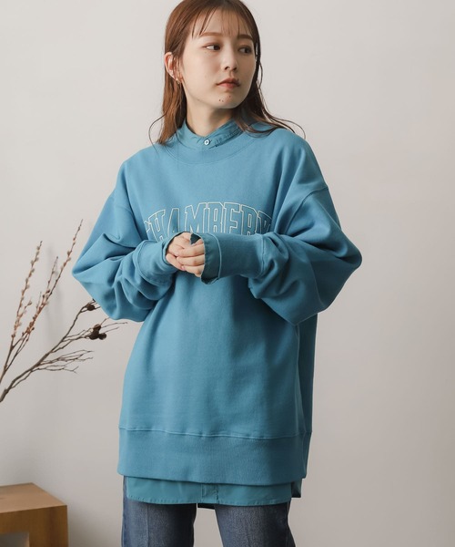 SENSE OF PLACE by URBAN RESEARCH(センスオブプレイスバイアーバンリサーチ)の「ヘビーウェイトグラフィックスウェット(スウェット・レディース・ライトブルー/ネイビー/グレー/オートミール・ONE)」の19枚目の写真