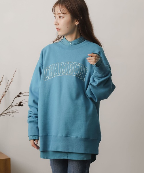 SENSE OF PLACE by URBAN RESEARCH(センスオブプレイスバイアーバンリサーチ)の「ヘビーウェイトグラフィックスウェット(スウェット・レディース・ライトブルー/ネイビー/グレー/オートミール・ONE)」の20枚目の写真