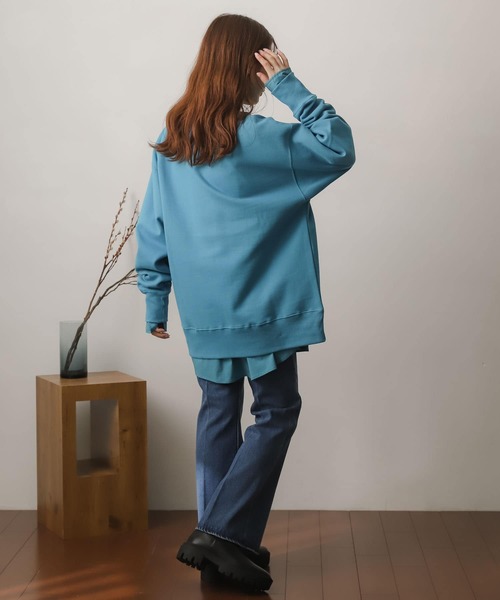 SENSE OF PLACE by URBAN RESEARCH(センスオブプレイスバイアーバンリサーチ)の「ヘビーウェイトグラフィックスウェット(スウェット・レディース・ライトブルー/ネイビー/グレー/オートミール・ONE)」の21枚目の写真