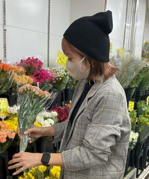 LE MORE | リブ編みニット帽(ニットキャップ/ビーニー)