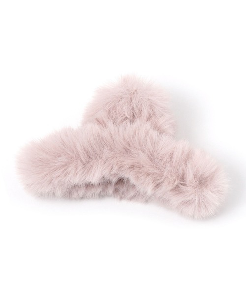 Heather（ヘザー）の「ファーバンスクリップ　171547（バレッタ/ヘアクリップ・レディース・ブラウン/ピンク/アイボリー・ONE SIZE）」の4枚目の写真