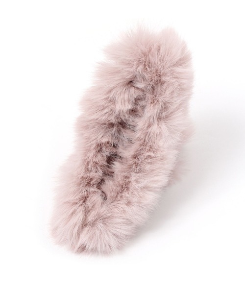 Heather（ヘザー）の「ファーバンスクリップ　171547（バレッタ/ヘアクリップ・レディース・ブラウン/ピンク/アイボリー・ONE SIZE）」の5枚目の写真