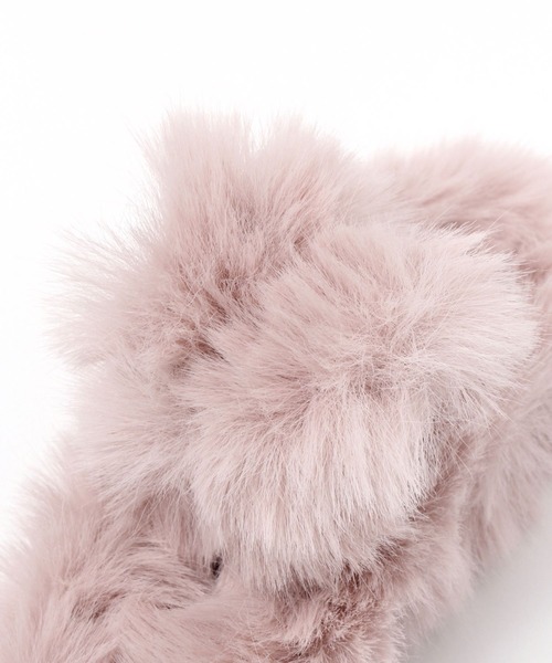 Heather（ヘザー）の「ファーバンスクリップ　171547（バレッタ/ヘアクリップ・レディース・ブラウン/ピンク/アイボリー・ONE SIZE）」の6枚目の写真