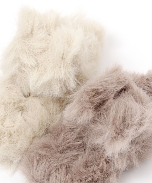 Heather（ヘザー）の「ファーバンスクリップ　171547（バレッタ/ヘアクリップ・レディース・ブラウン/ピンク/アイボリー・ONE SIZE）」の8枚目の写真