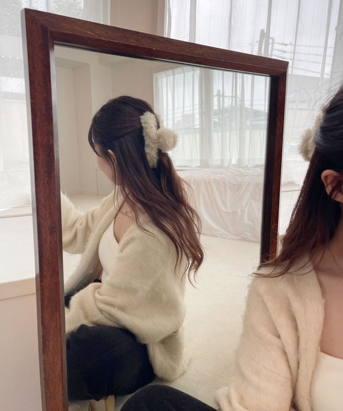 Heather（ヘザー）の「ファーバンスクリップ　171547（バレッタ/ヘアクリップ・レディース・ブラウン/ピンク/アイボリー・ONE SIZE）」の12枚目の写真