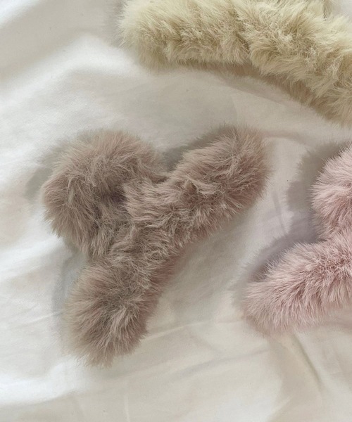 Heather（ヘザー）の「ファーバンスクリップ　171547（バレッタ/ヘアクリップ・レディース・ブラウン/ピンク/アイボリー・ONE SIZE）」の14枚目の写真