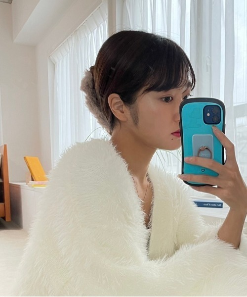 Heather（ヘザー）の「ファーバンスクリップ　171547（バレッタ/ヘアクリップ・レディース・ブラウン/ピンク/アイボリー・ONE SIZE）」の13枚目の写真