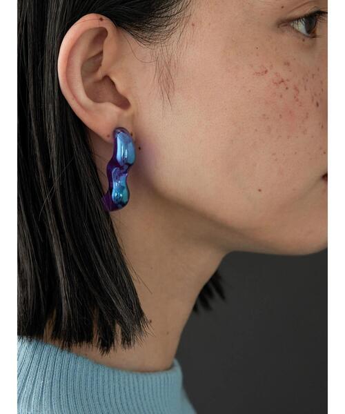 AMERICAN HOLIC（アメリカンホリック）の「【WEB限定】オーロラカラーアクリルピアス（ピアス（両耳用）・レディース・グリーン/オレンジ/ブルー/イエロー/クリア・FREE）」の13枚目の写真