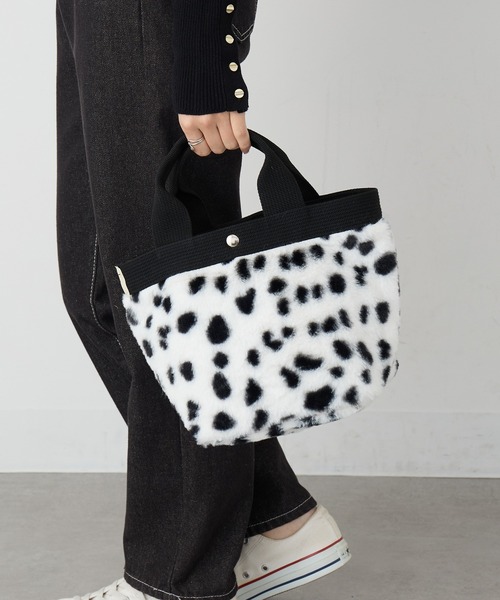 セール】【SETUP7】マイクロファーミニョントートバッグ 舟型トートS