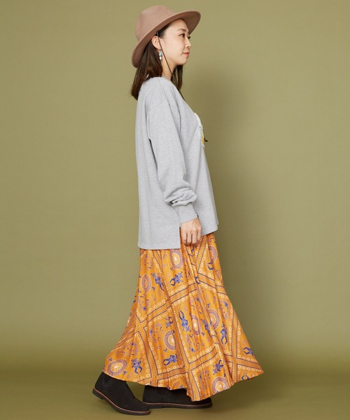 チャイハネ(チャイハネ)の「【チャイハネ】Amina×grn パチモMEN'SトップスMサイズ(スウェット・メンズ・グレー/グリーン/キャメル・FREE)」の7枚目の写真
