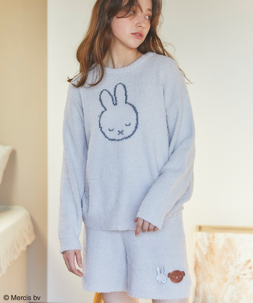 Miffy( ミッフィー)の「【ミッフィー/miffy】もこもこルームウェア長袖トップス(ルームウェア/パジャマ・レディース・グレー/ピンク/ブルー/アイボリー/ホワイト/チャコールグレー/ベビーピンク・M/LL/L/3L)」の18枚目の写真