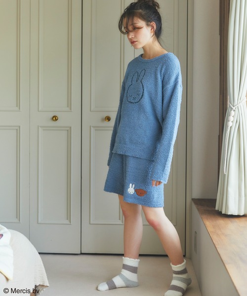 Miffy( ミッフィー)の「【ミッフィー/miffy】もこもこルームウェア長袖トップス(ルームウェア/パジャマ・レディース・グレー/ピンク/ブルー/アイボリー/ホワイト/チャコールグレー/ベビーピンク・M/LL/L/3L)」の22枚目の写真