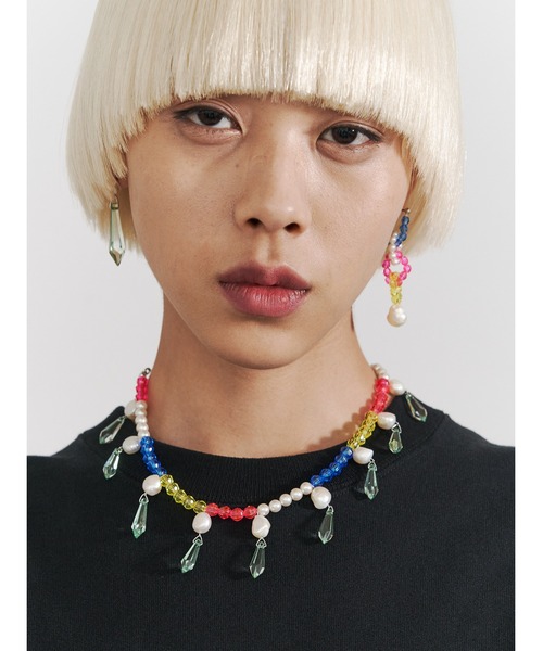 PAMEO POSE（パメオポーズ）の「Toy Beads Pierce（ピアス（両耳用）・レディース・マルチ/ホワイト・FREE）」の9枚目の写真