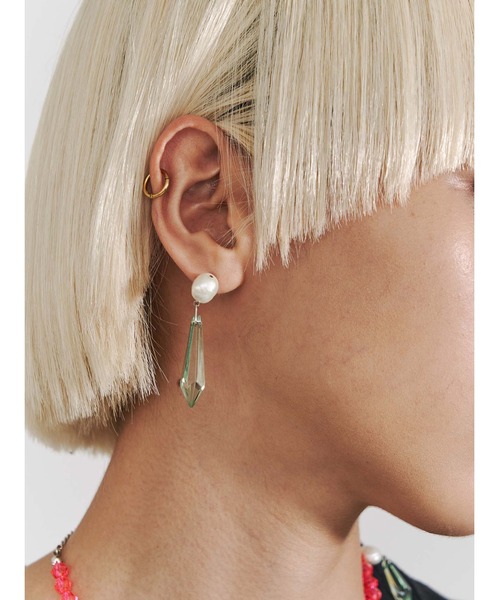 PAMEO POSE（パメオポーズ）の「Toy Beads Pierce（ピアス（両耳用）・レディース・マルチ/ホワイト・FREE）」の17枚目の写真