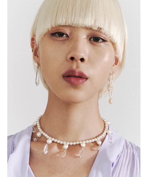 PAMEO POSE（パメオポーズ）の「Toy Beads Pierce（ピアス（両耳用）・レディース・マルチ/ホワイト・FREE）」の7枚目の写真