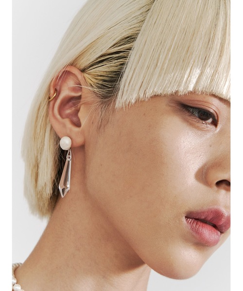 PAMEO POSE（パメオポーズ）の「Toy Beads Pierce（ピアス（両耳用）・レディース・マルチ/ホワイト・FREE）」の10枚目の写真