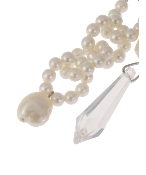 PAMEO POSE（パメオポーズ）の「Toy Beads Pierce（ピアス（両耳用）・レディース・マルチ/ホワイト・FREE）」の4枚目の写真