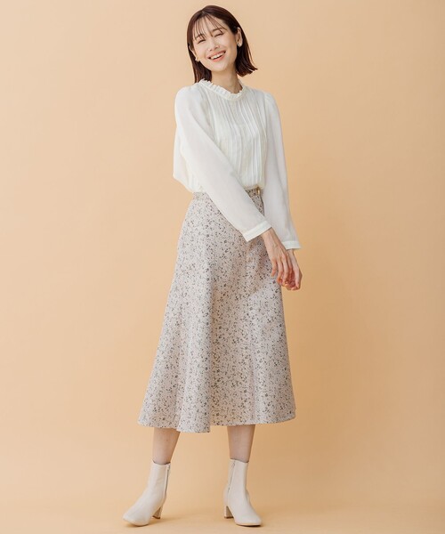 【セール】【洗える】ウールライクサキソニー ブラウス（シャツ/ブラウス）｜組曲（クミキョク）