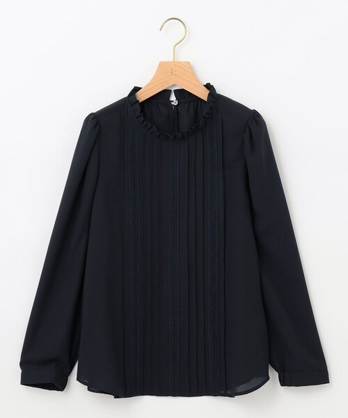 【セール】【洗える】ウールライクサキソニー ブラウス（シャツ/ブラウス）｜組曲（クミキョク）