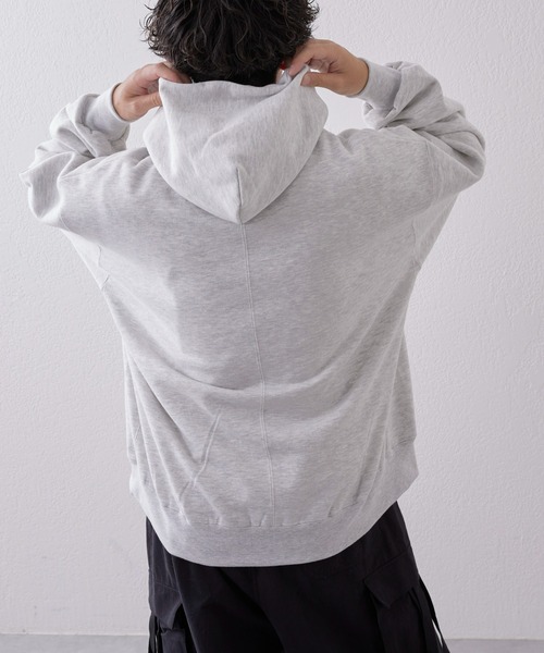 CIAOPANIC TYPY（チャオパニックティピー）の「□ビッグシルエットフーディープルオーバーパーカー（パーカー・メンズ・グリーン/ライトグレー/ネイビー・L/M）」の7枚目の写真