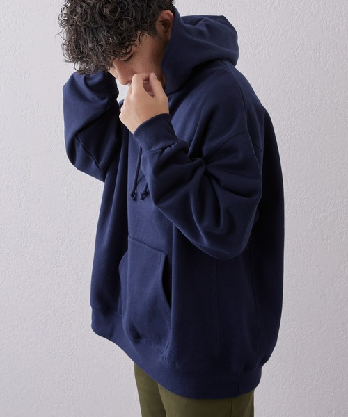 CIAOPANIC TYPY（チャオパニックティピー）の「□ビッグシルエットフーディープルオーバーパーカー（パーカー・メンズ・グリーン/ライトグレー/ネイビー・L/M）」の19枚目の写真